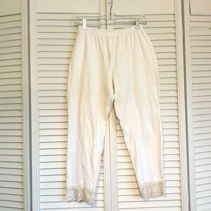 Vintage Stefano Off White Bloomers with Lace Trim